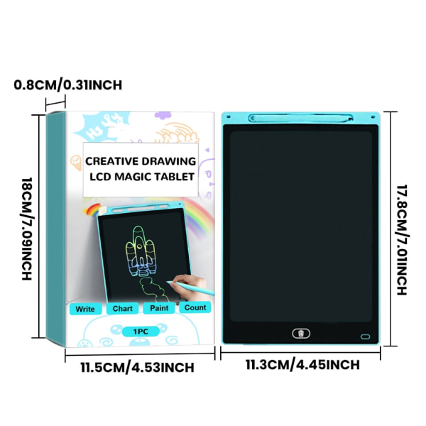 LCD kirjoitustabletti Doodles Board Magic Tablet -piirustuslevylelu lapsille aikuisille