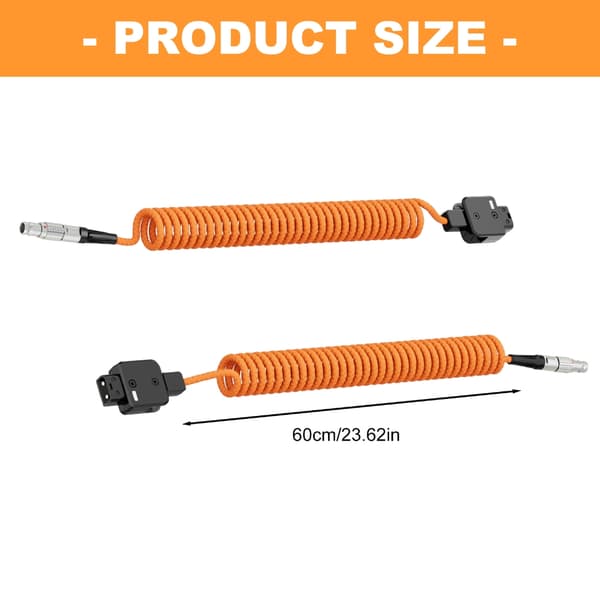 Profesjonell D-Tap til 2-pins strømkabel 60 cm støtter 14,8V 10A
