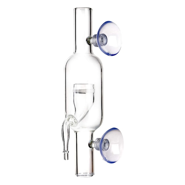 Glass inline CO2 diffuser for akvarium 80 % CO2 oppløsningshastighet 2 størrelser