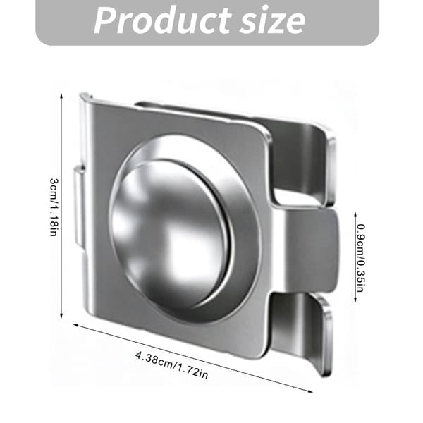 Multifunktionel 304 Stålbeslag Universal til Dobbelt Skinne Panel Hegn