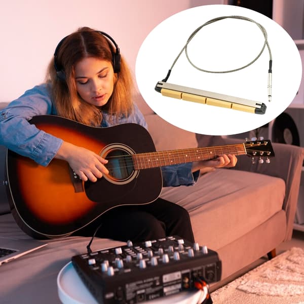 Under-Bridge Piezo Pickup med 2,5 mm plugg og kabel for bruk