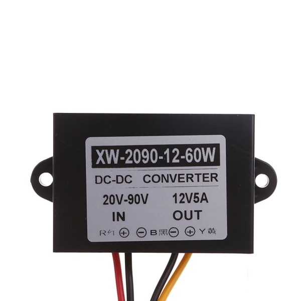 Step Down Regulator Power Adapter Konverterar 24V 36V 48V till 12V omvandlare null - 5A