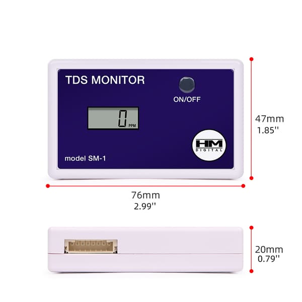 Monitor Enkelt Måler Vannkvalitetstester 0-9990PPM for Akvarier