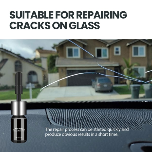 30ml Autoglas Nanos Reparationsvæske Bilglas Ridsefjerner Bilrudereparation Revneglasreparationssæt null - 2 sets