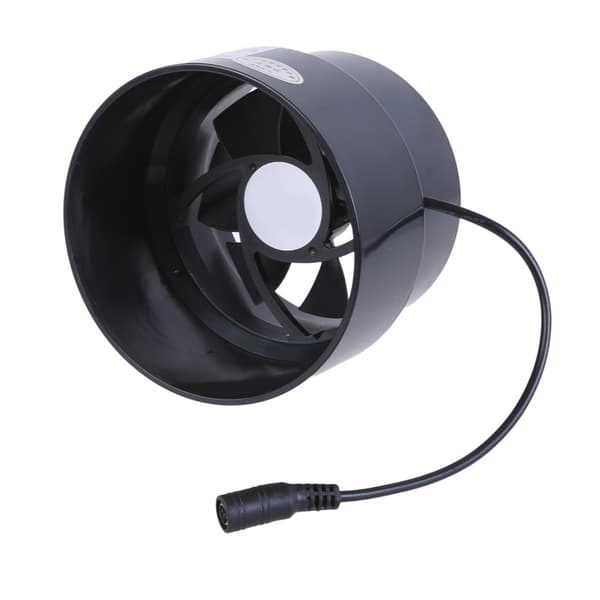 PVC Ventilator 12V 110mm-100mm til Hønsehus Drivhus Stille Drift
