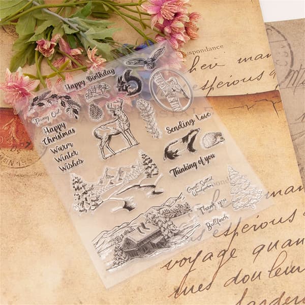 Julefrimærker Klare Silikone Stempler Jule Scrapbooking Stempler