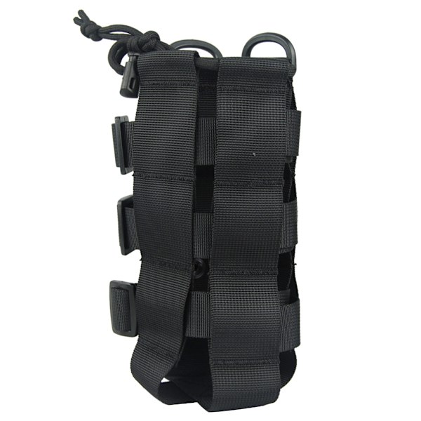 Molle Water Bottle Holder Nylon Tactic Water Bottle Pouch Water Bottle Carrier Black