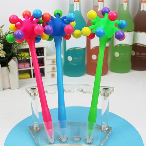 12 STK Funny Beads Kulepenn Dekompresjon kulepenn Gave for Kid Student