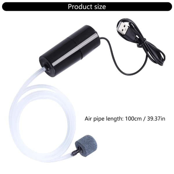 Mini Syrekompressor Luftpumpar För Akvarier USB-driven Tyst