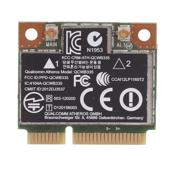 Bluetooth-kompatibelt 4.0 Mini PCIE trådlöst nätverkskort för HPQCWB335 AR9565