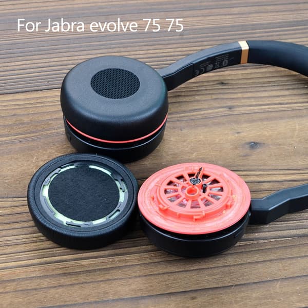 Hodetelefon Protein Leather Øreputer for Evolve 75 75+ Hodetelefon Skum Ørekopper