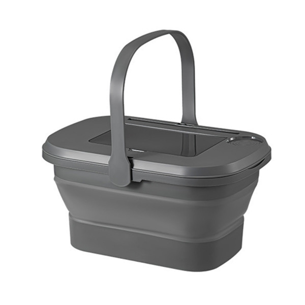 Taitettava ulkoiluruoka- ja hedelmävesisäiliö Dark gray