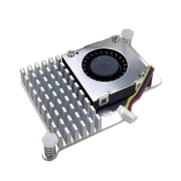 For RaspberryPi Active Coolers Hastighetsjusterbar vifte Programvarekontroll Metal Cooling Heatsinks Radiator for RaspberryPi 5