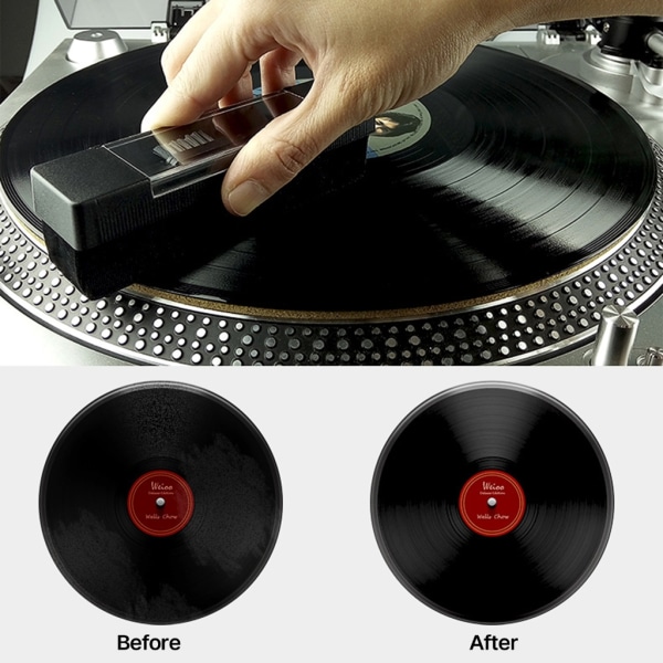 1Set Anti Static Vinyls Record Cleaner Dust Remover Borste för PhonographTurntable