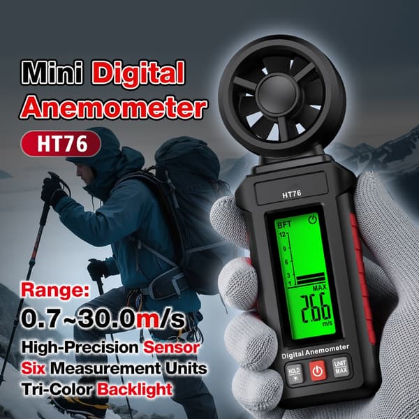 Mini-anemometer med hög precision för mätning av vindflöden under olika förhållanden