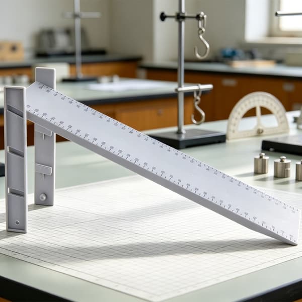 35CM Plast Hellende Plan Med Måleskala Dobbel Ben Hellende Stativ