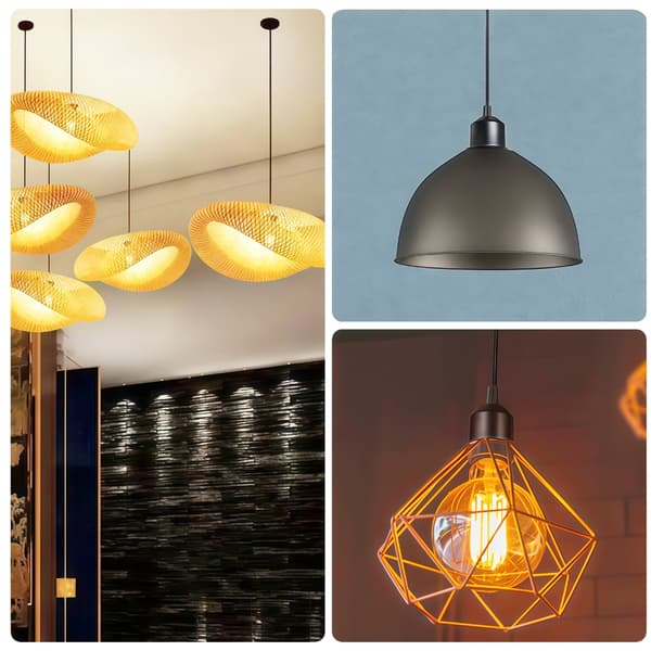 2 kpl Universaali E27 Kierrekantainen Lampunpidike Virtajohdolla LED-lampuille