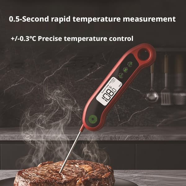 Mattermometer med sladdprob för grill och ugn