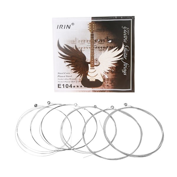 E100 E101 E102 E103 E104 E105 Elgitarrsträngar Akustisk gitarrsträng 6x