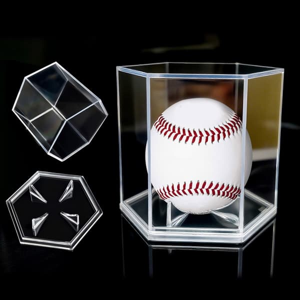 Akryl Baseball Boks Baseball Display Holder Stativ Klar Baseball Holder