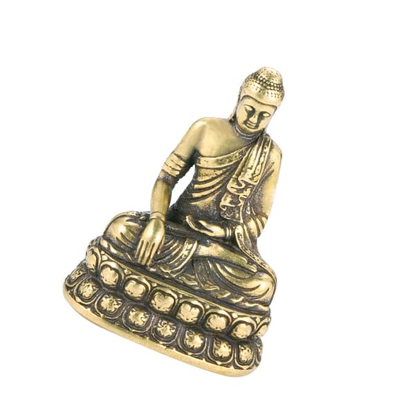 Mediterande Buddhas Staty Skulptur Buddhas Staty Buddhas Figurer Ornament