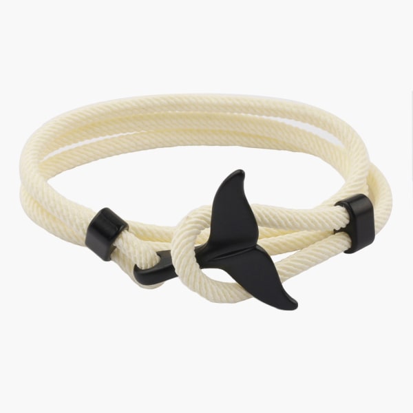 Håndlaget Whale Tail String Good Luck Rope Armbånd Beach Surfing Armbånd