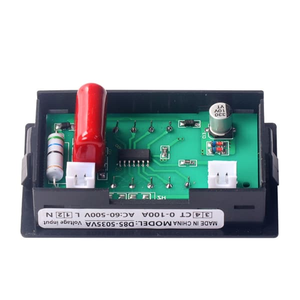 2 i 1 Ampere-mätare Voltmeter Detektor Digital Display