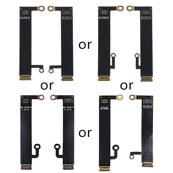 2 stk Bakgrunnsbelysning Flex Cable Connector Erstatning LED Flex Cable for MacBook Pro