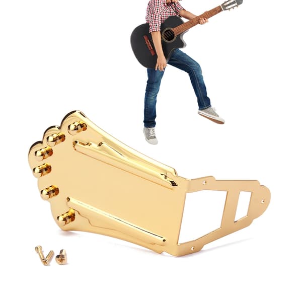 Gitarr Trapets Stallstycke Polerad Metall Gitarr Stallstycke