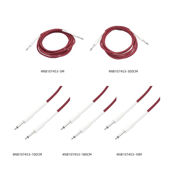 Gitarkabel 6,35 mm 1/4'' instrumentledning for elektrisk mandolin 1-10m 3m