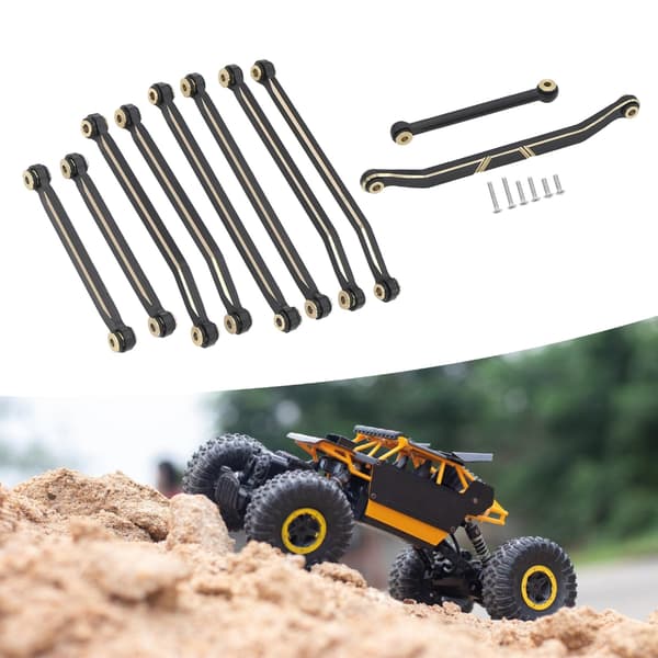 Bearbejdede messingstænger Chassis Linkage Assembly til 1/18 fjernstyret bil