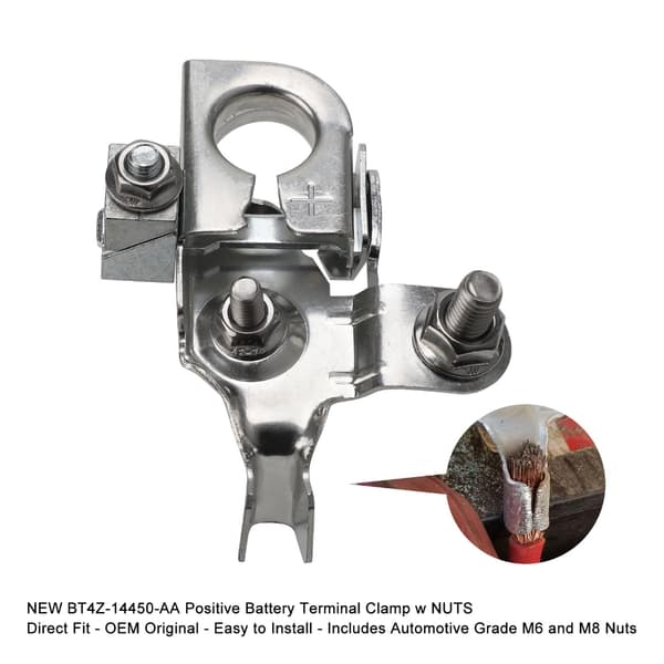 Bilbatteri Positiv Terminal Post Connector Nem Installation BT4Z14450AA