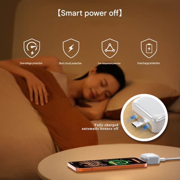 USB C ladekontrollseparator med full ladestoppdesign
