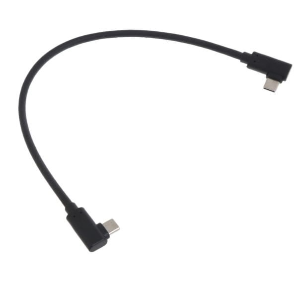 USB C til USB C-kabel 60 W 10 Gbps ladekabel Hurtiglading Dobbel 90° vinkel, Type C til Type C-kabel Dataledning