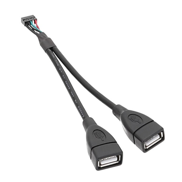 Avskärmande USB -kabel till moderkort 9P 10P 2,0 mm-kontakt Säker anslutning