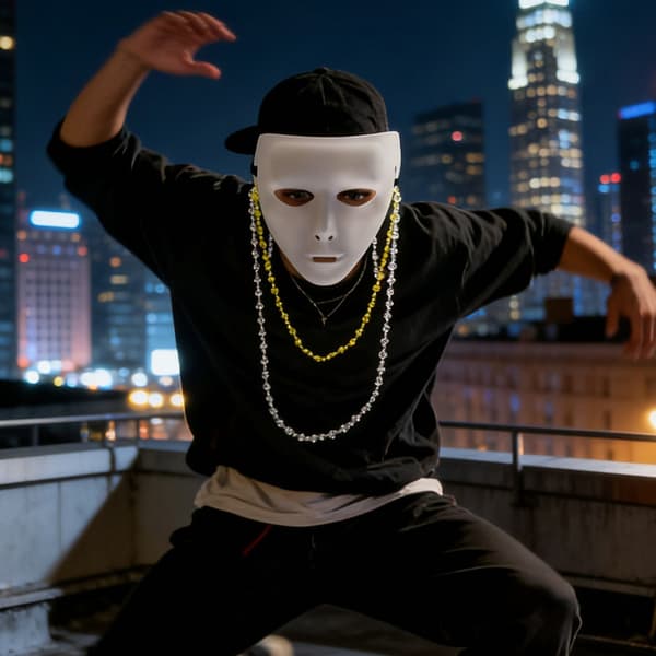 Professionel Scenemaske til Dansere og Entertainere