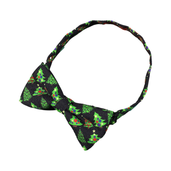 Jacquard fluga för manlig julfestival-tema slips Justerbar fluga för festevenemang män Halskläder Accessoarer Green