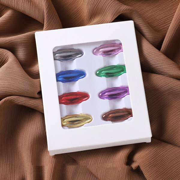 8 st Fashion Scarf Clip Hijab-nålar Plasttillbehör Säkerhetsnålar för kvinnor män Gold