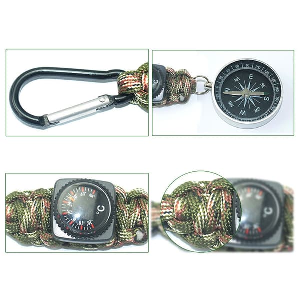 Lomme Snap Hook Kompasser Karabinhage Termometer Camping Backpacking Overlevelse