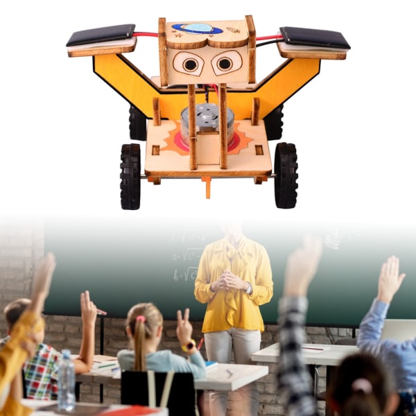 Pedagogisk STEM-leksak DIY Soldriven robotleksaksbilmodell STEM-inlärningssatser