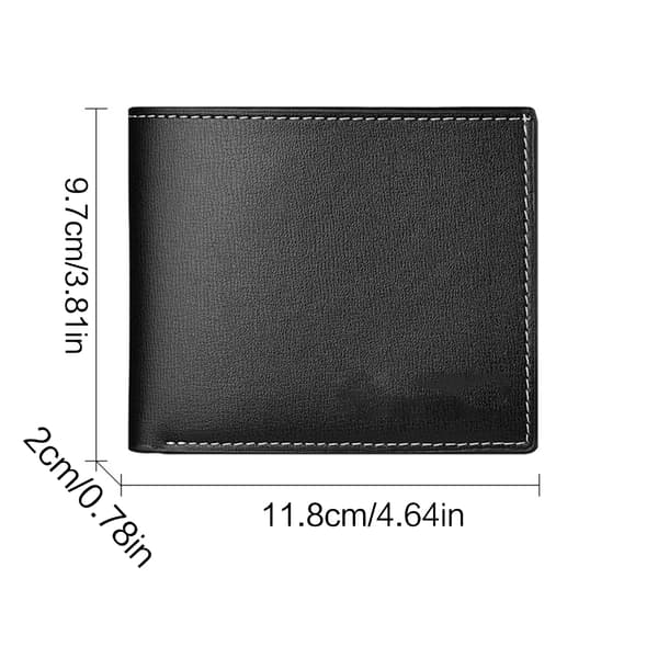 Bifold korttipidike Multi Slot Card Case Taskulompakko PU Kukkaro Käteispidike Black