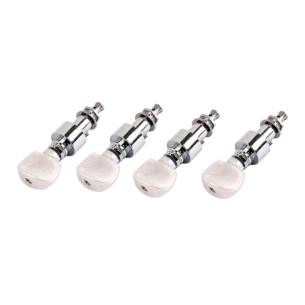 Pärlade Banjo Stämskruvar Stämning 4 Huvud Stämskruvar Ton Tangenter Musikinstrument Delar Set