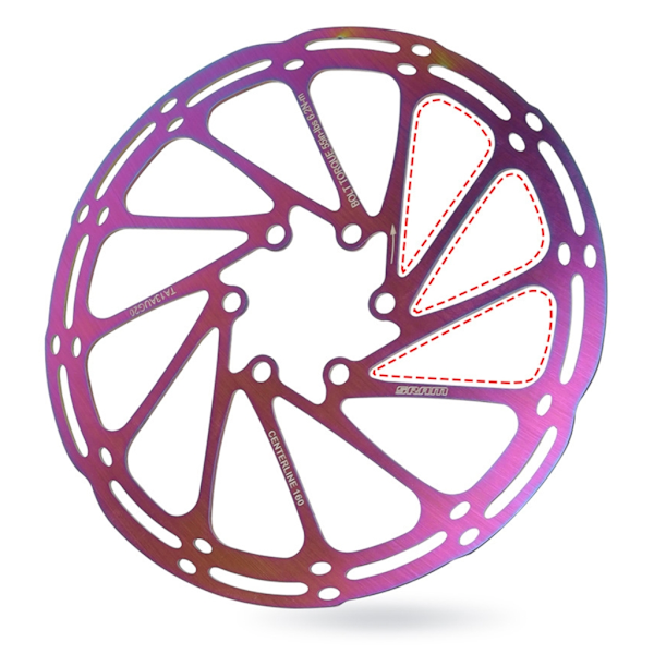Steels Bikes Skivebremseskive til Cykler Mountainbikes Colorful 203mm