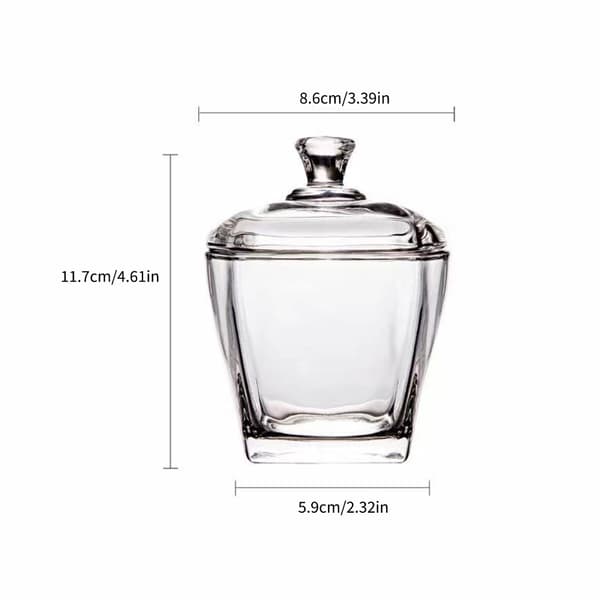 Elegant Klar Glasburk för Torrfoder Utrymmesbesparande Viktigt för Hemmakök
