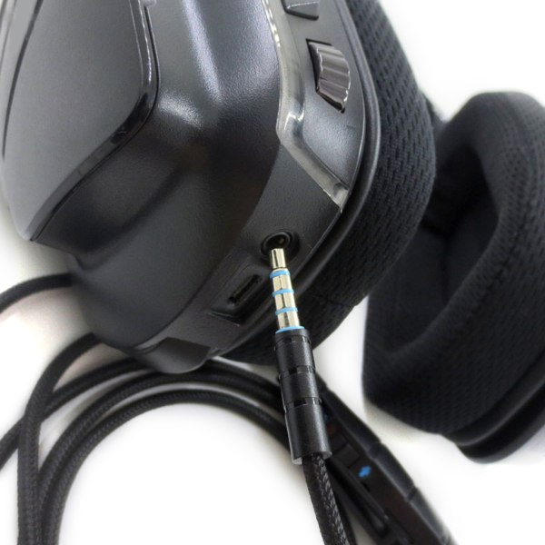 Ersättningskabel för 1,5 m förlängning av hörlurskabel Ljudkabel för Logitech- G633 G635 G933 G935 Gaming Headset