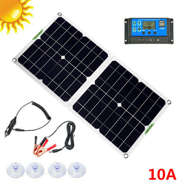 Folding Solceller Oplader Bærbar 100W 12V 5V USB udgangsenhed Solpanel Udendørs overlevelsesværktøj til smartphone strøm