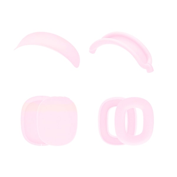 Headset Silikon Öronkuddar Pannband för AirPodsMax hörlurar 360° Fullständigt skydd Pink
