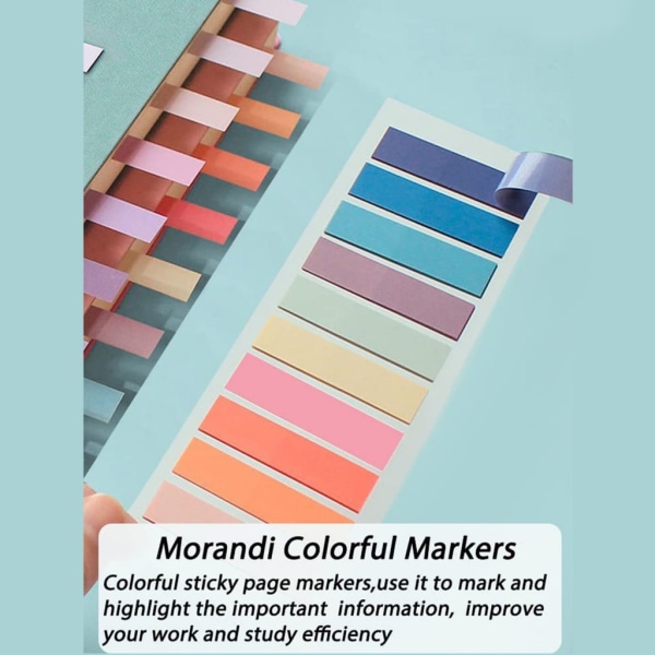 Färg Kreativt Bokmärken Självhäftande Lösblad Index Index Memo Portable