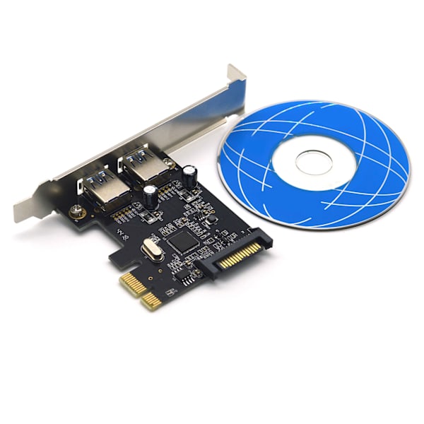 2-porttinen Type-C PCI-E USB3.0 Gen 1 5Gbps laajennuskortin liitinsovitin