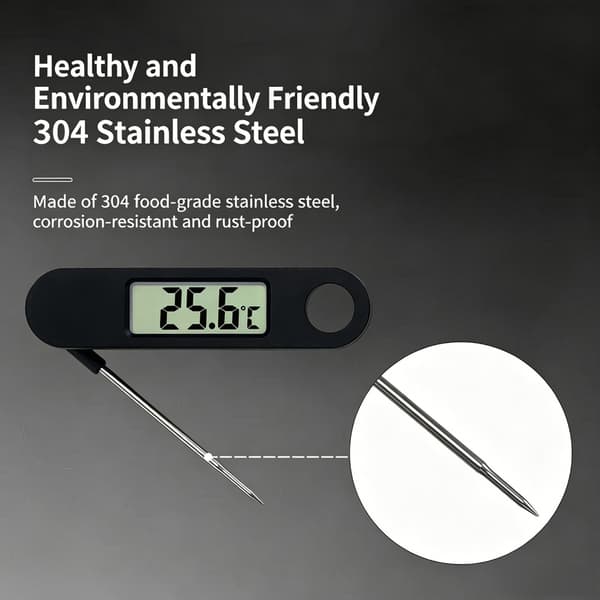 Stålprober Madtermometre med Celsius-skiftefunktion